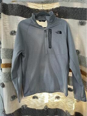 The North Face Canyonlands 1/2 Zip Pullover Shirt Mens Size Large Gray